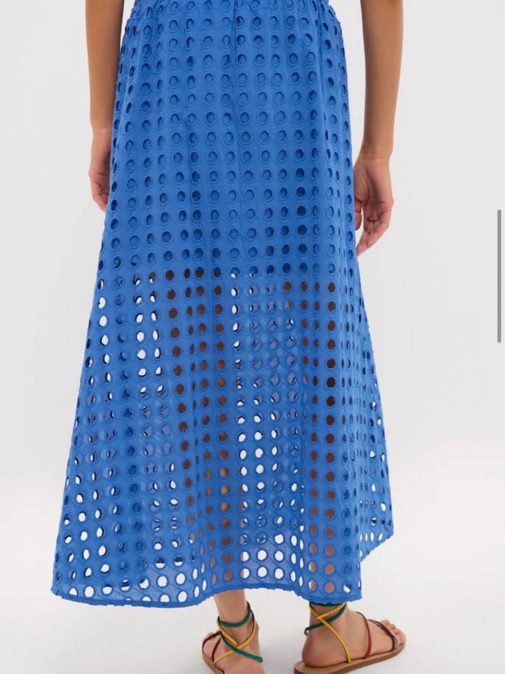 Tuckernuck Cobalt Eyelet Maxi Skirt - Picture 4 of 9